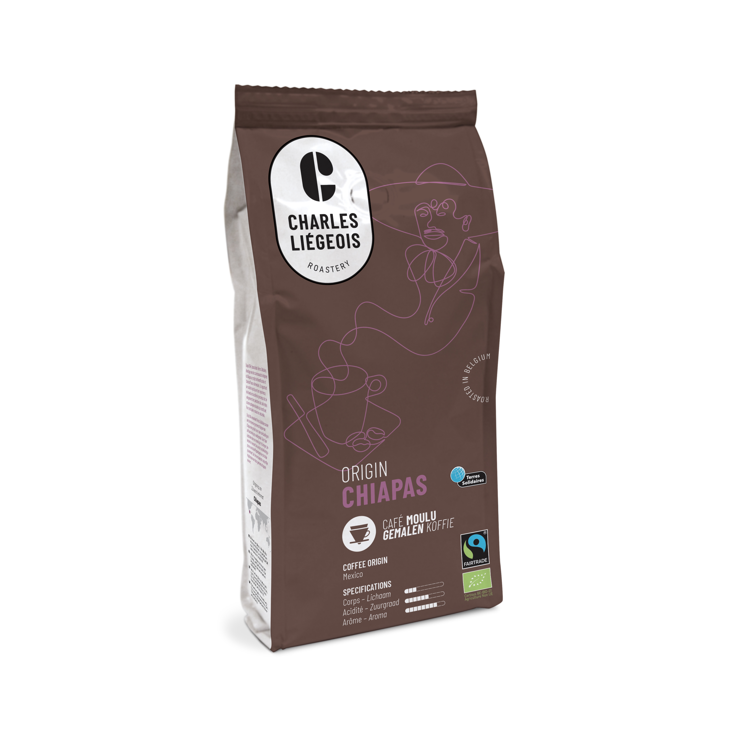 Charles Liégeois Koffie gemalen Chiapas bio 250g - 9101